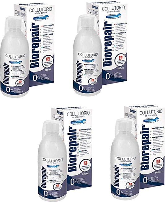 Biorepair Mouthwash bottle 500ml showing refreshing daily care