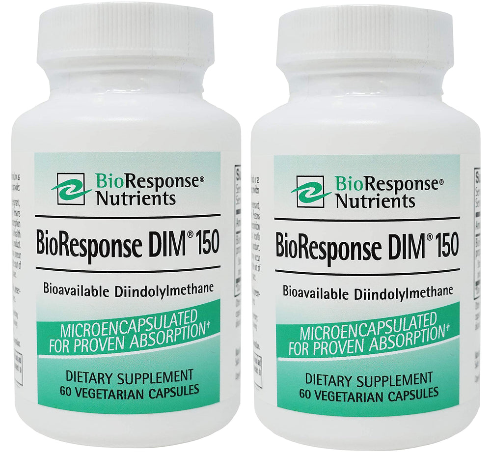 Bioresponse DIM 150 bottle pour for easy daily dosing and quality ingredients.