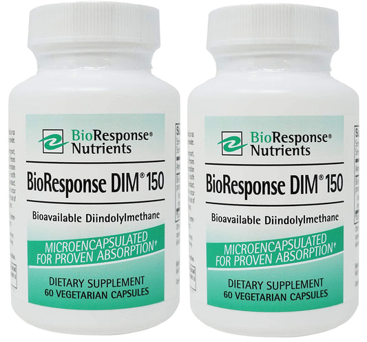 Bioresponse DIM 150 bottle pour for easy daily dosing and quality ingredients.