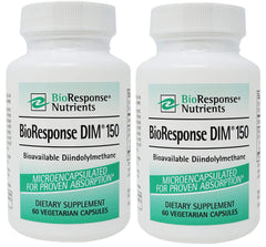 Bioresponse DIM 150 bottle pour for easy daily dosing and quality ingredients.