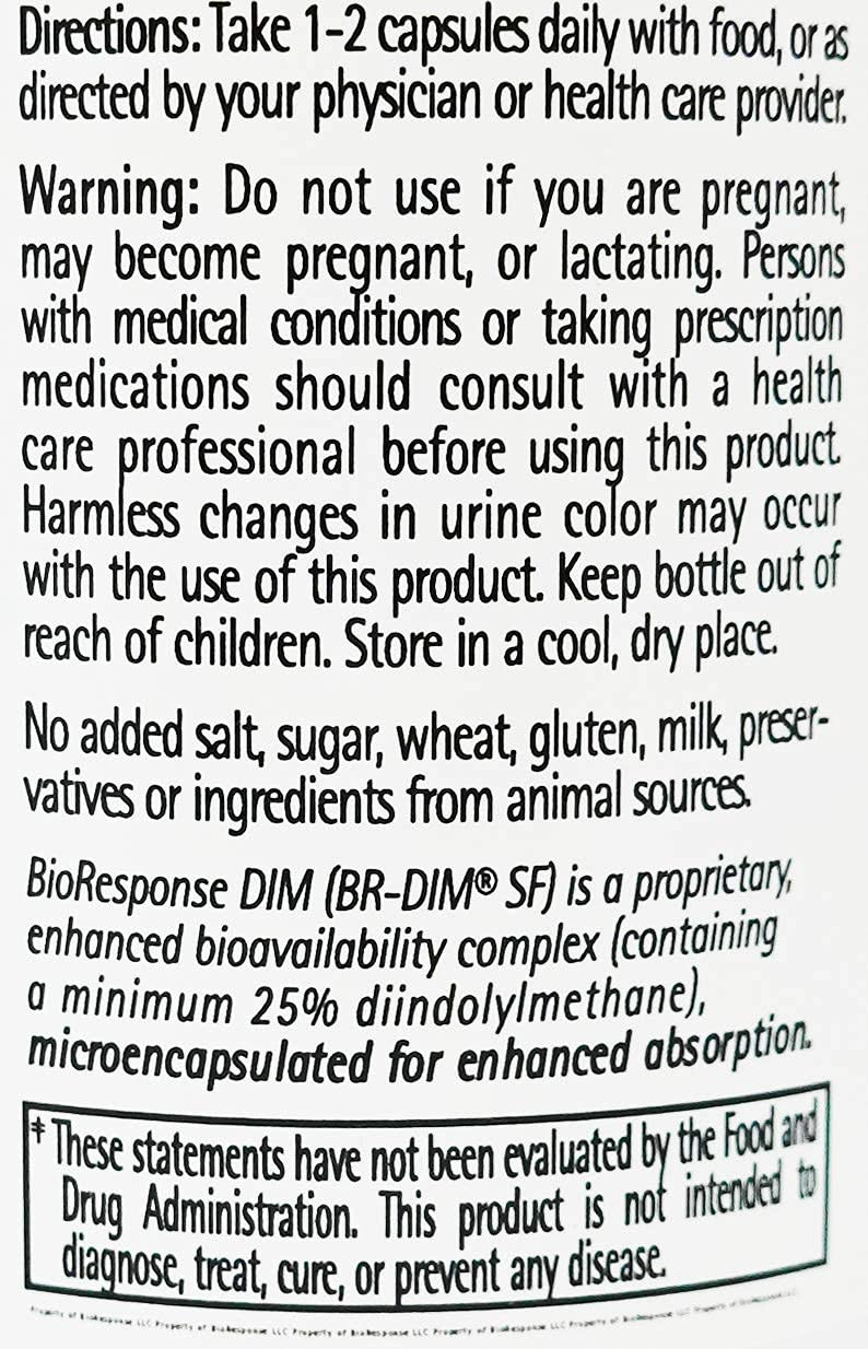 Bioresponse DIM 150 capsules offers easy daily supplementation for balance.