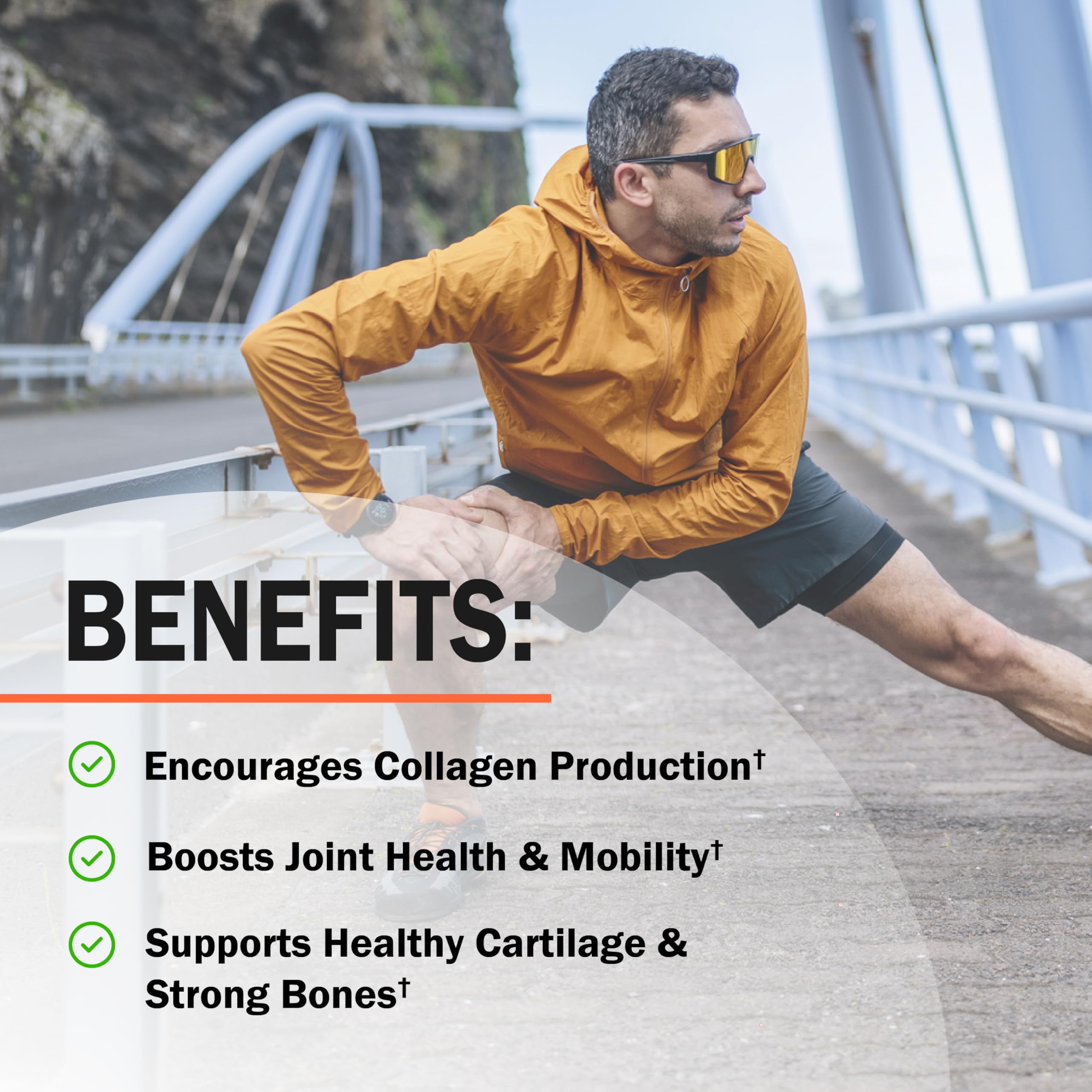 BioSchwartz hyaluronic acid ingredient panel illustrating joint lubrication support