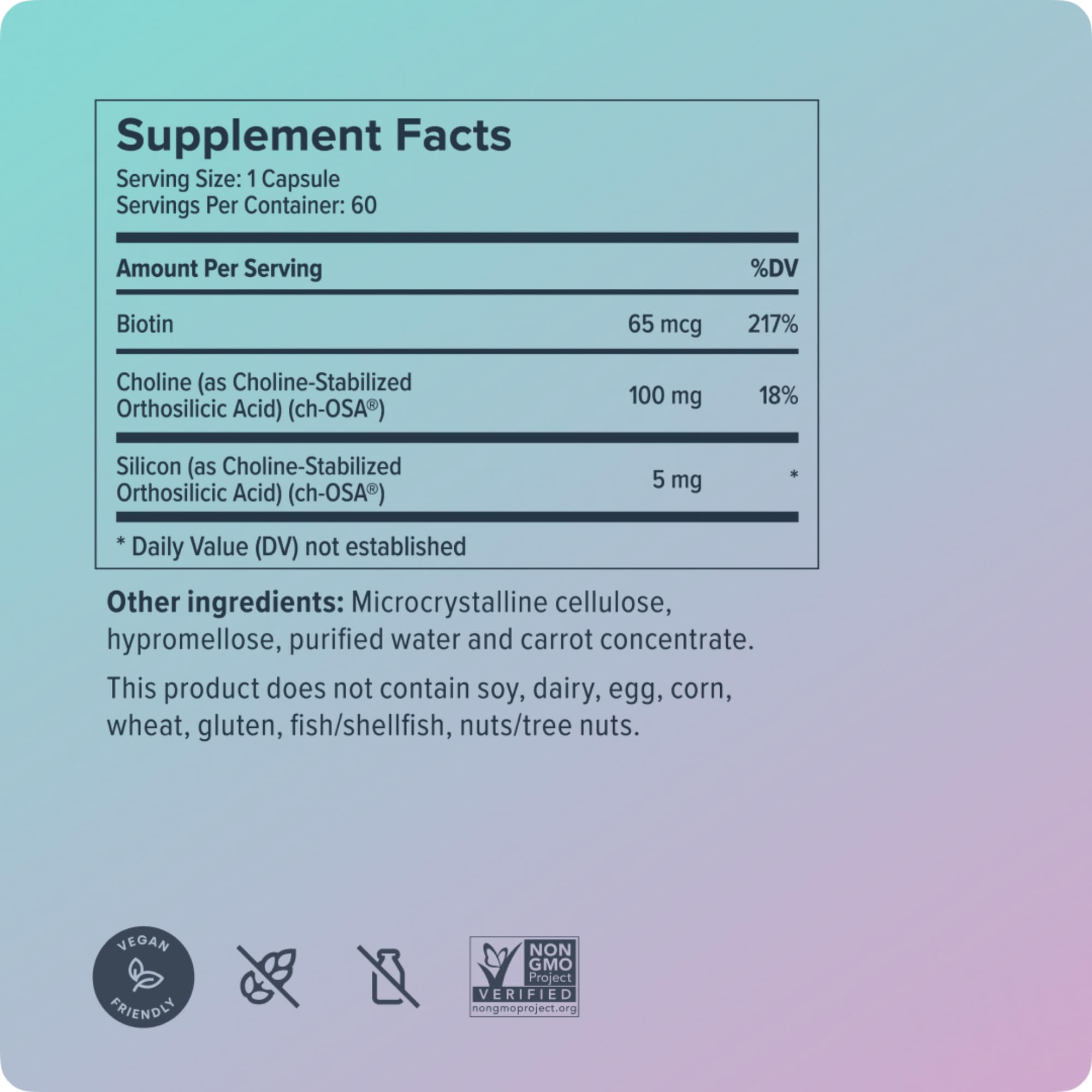 Biosil Advanced Hair + Nail Care two-pack display for value