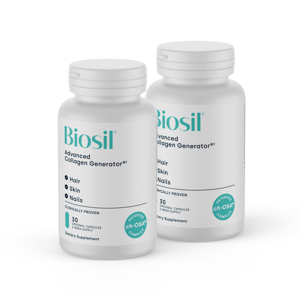 Biosil Collagen Booster capsules for daily skin support