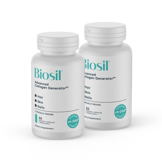 Biosil Collagen Booster capsules for daily skin support