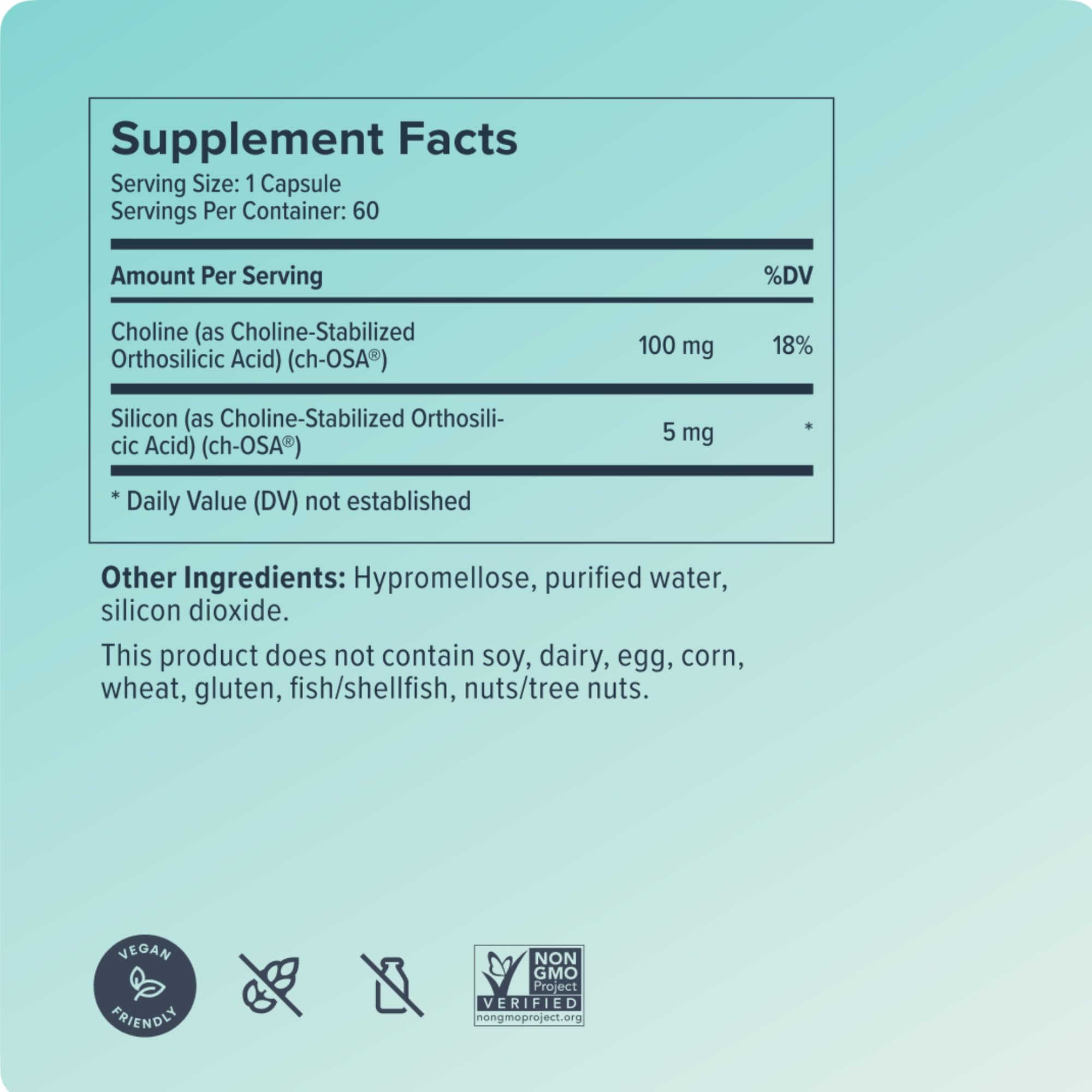 Nutrition label and capsule close-up for informed daily supplementation