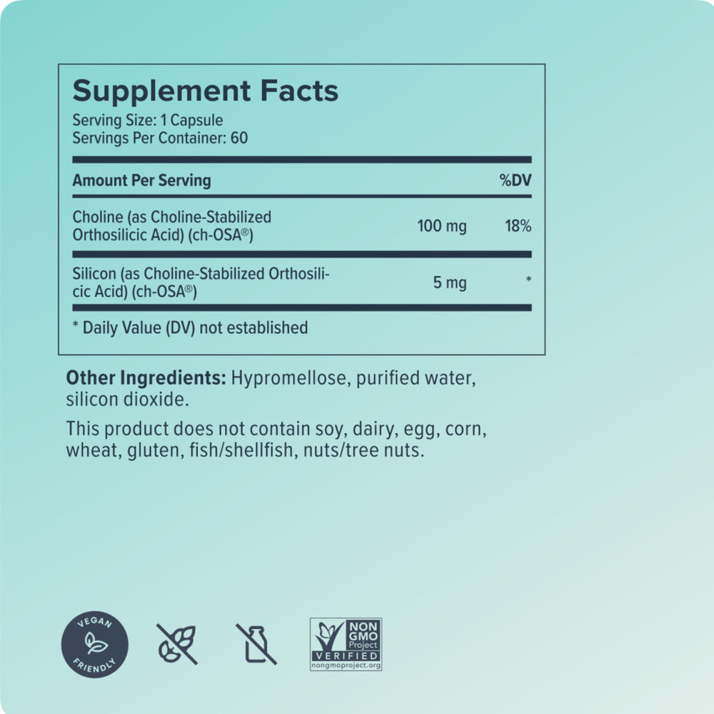 Nutrition label and capsule close-up for informed daily supplementation