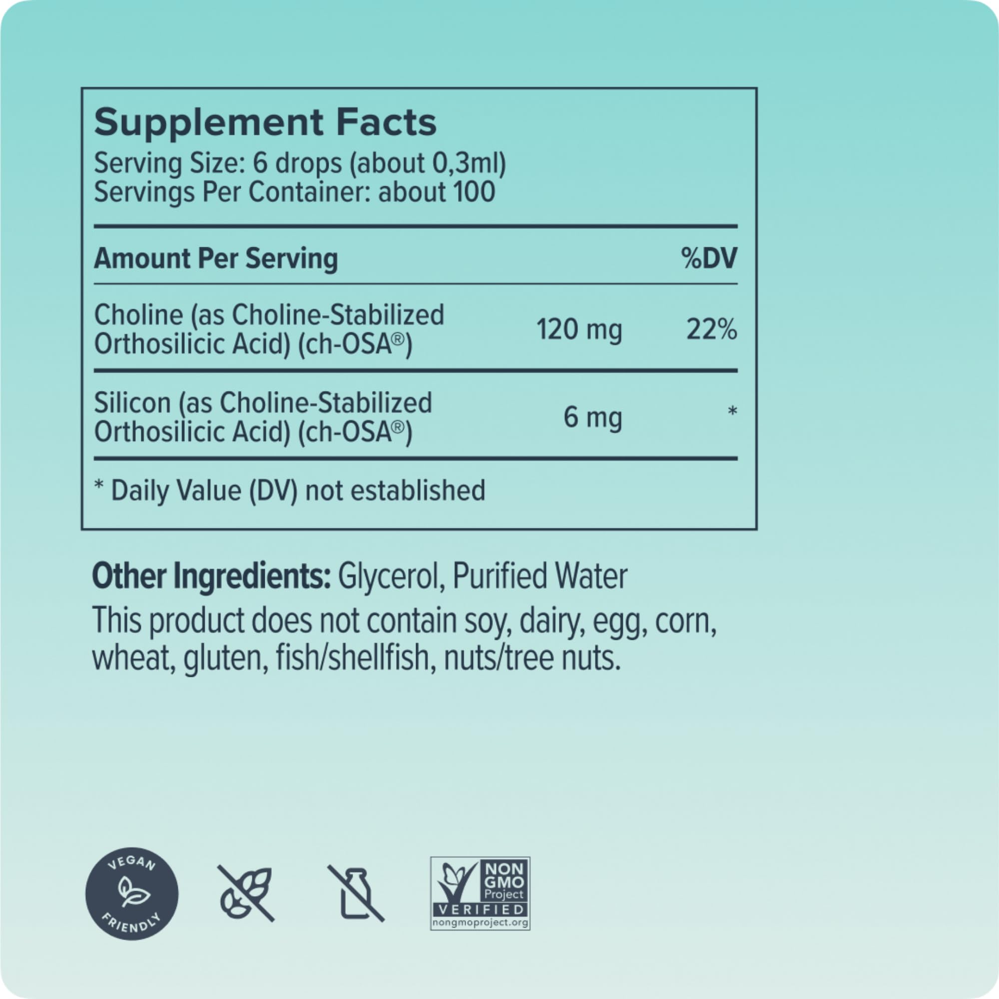 Biosil Collagen Booster packaging box with vegan, additive-free formula