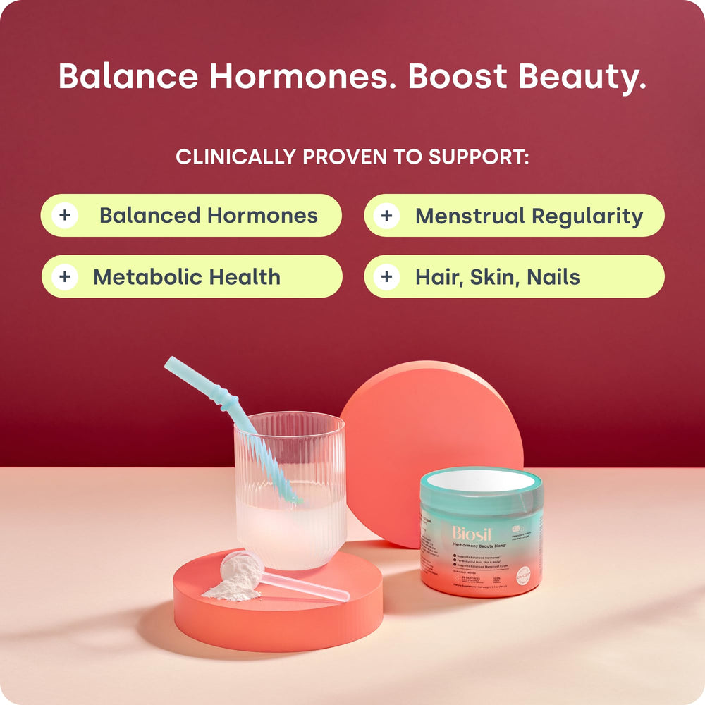 Biosil HerHarmony scoop inside enables a consistent 4 g daily dose.