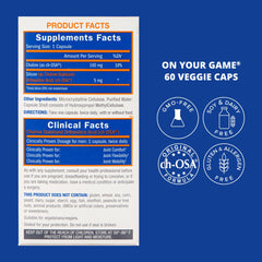 Biosil On Your Game capsules close-up highlighting the patented ch-OSA formula