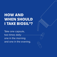 Biosil On Your Game label emphasizes vegan, GMO-free formulation