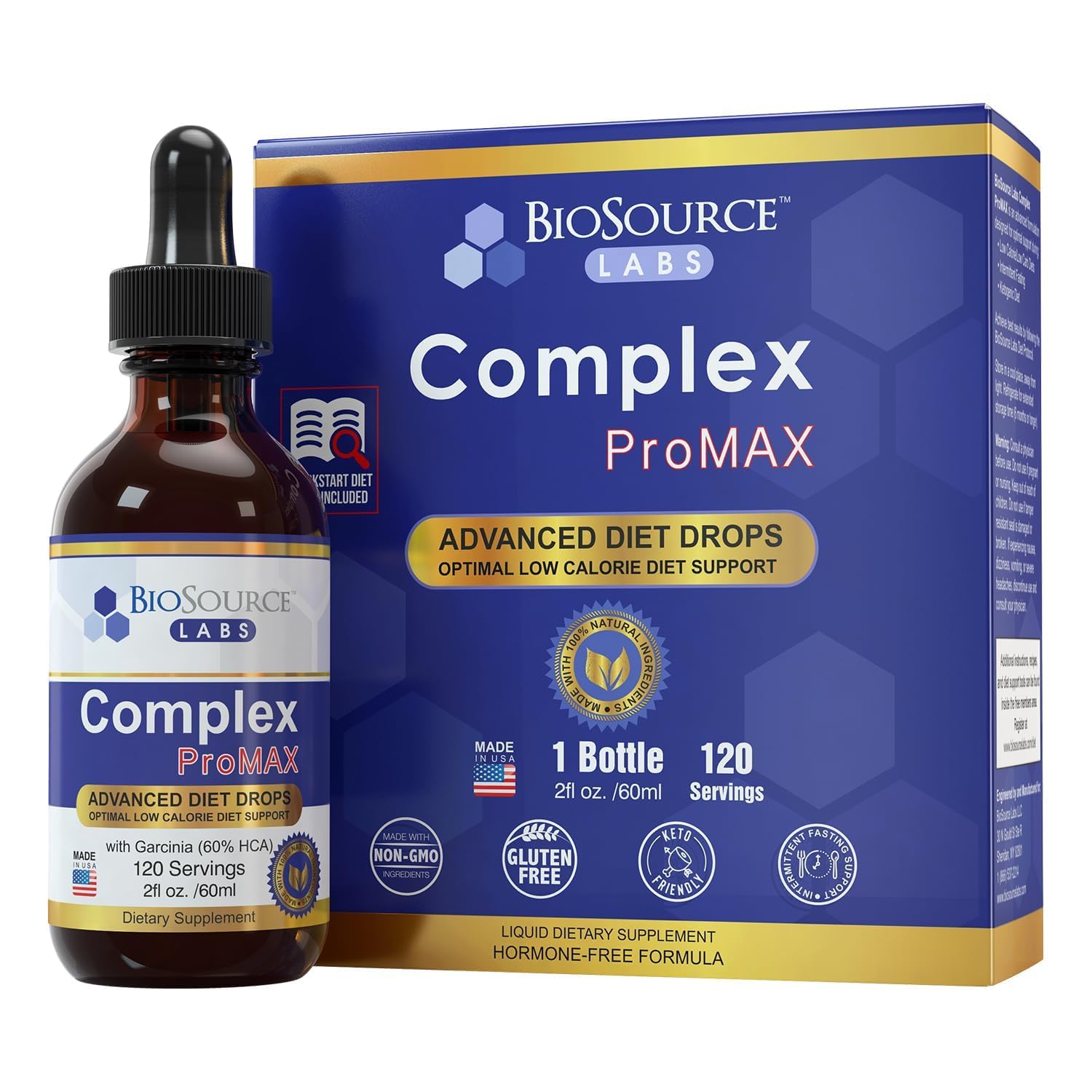 BioSource Labs Complex ProMAX bottle shown on counter for potential appetite support.