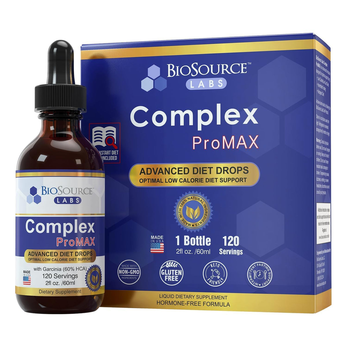 BioSource Labs Complex ProMAX bottle shown on counter for potential appetite support.