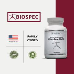 Fibro-Ease Multi bottle cap suggests easy daily use