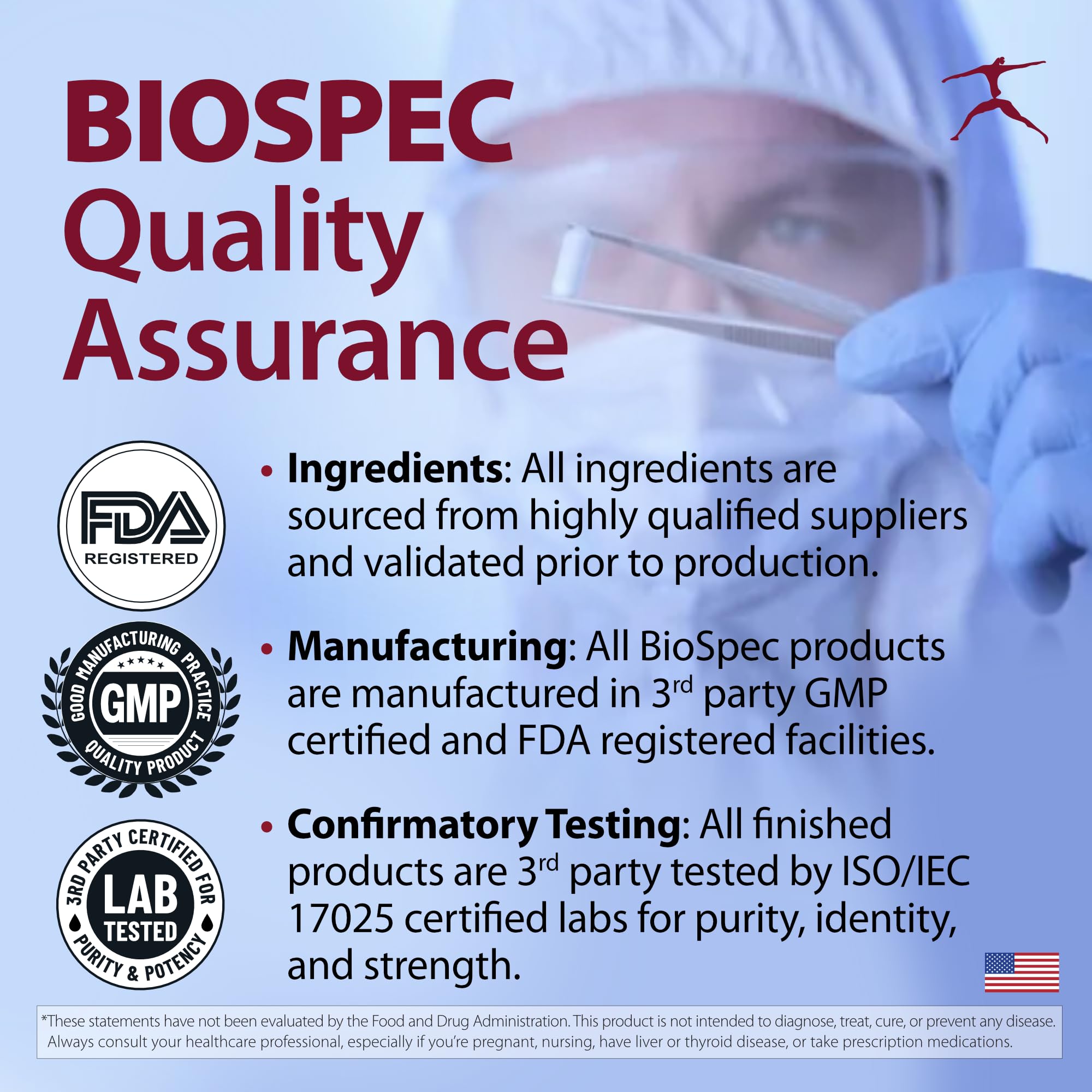 BIOSPEC Glucose-IR biotin 10mg tablet showing label and potency.