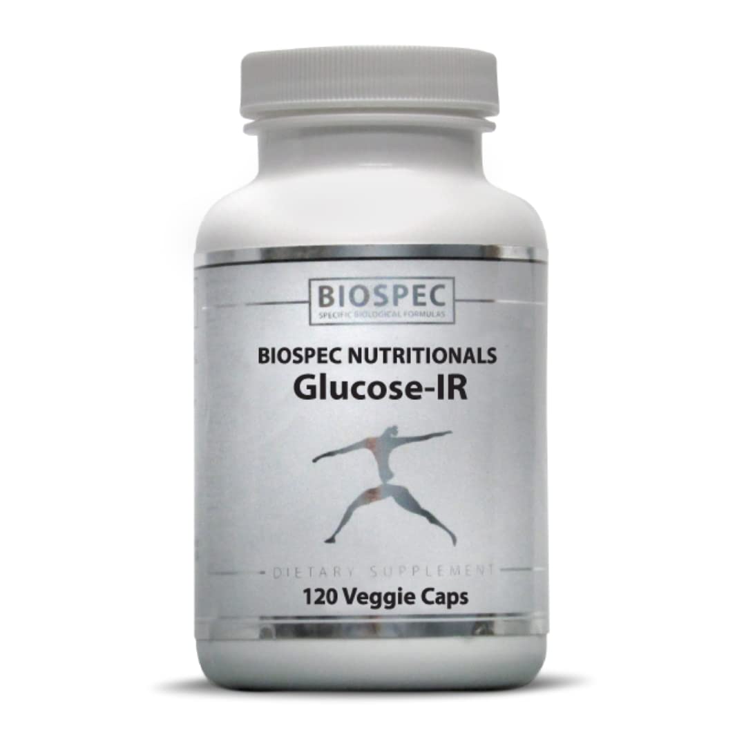 BIOSPEC Glucose-IR bottle front view for everyday wellness support.