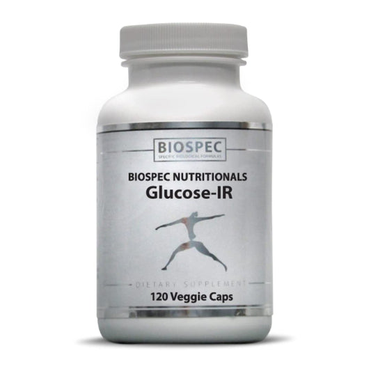 BIOSPEC Glucose-IR bottle front view for everyday wellness support.