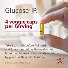 BIOSPEC Glucose-IR chromium picolinate tablet emphasizing high-potency metabolism support.