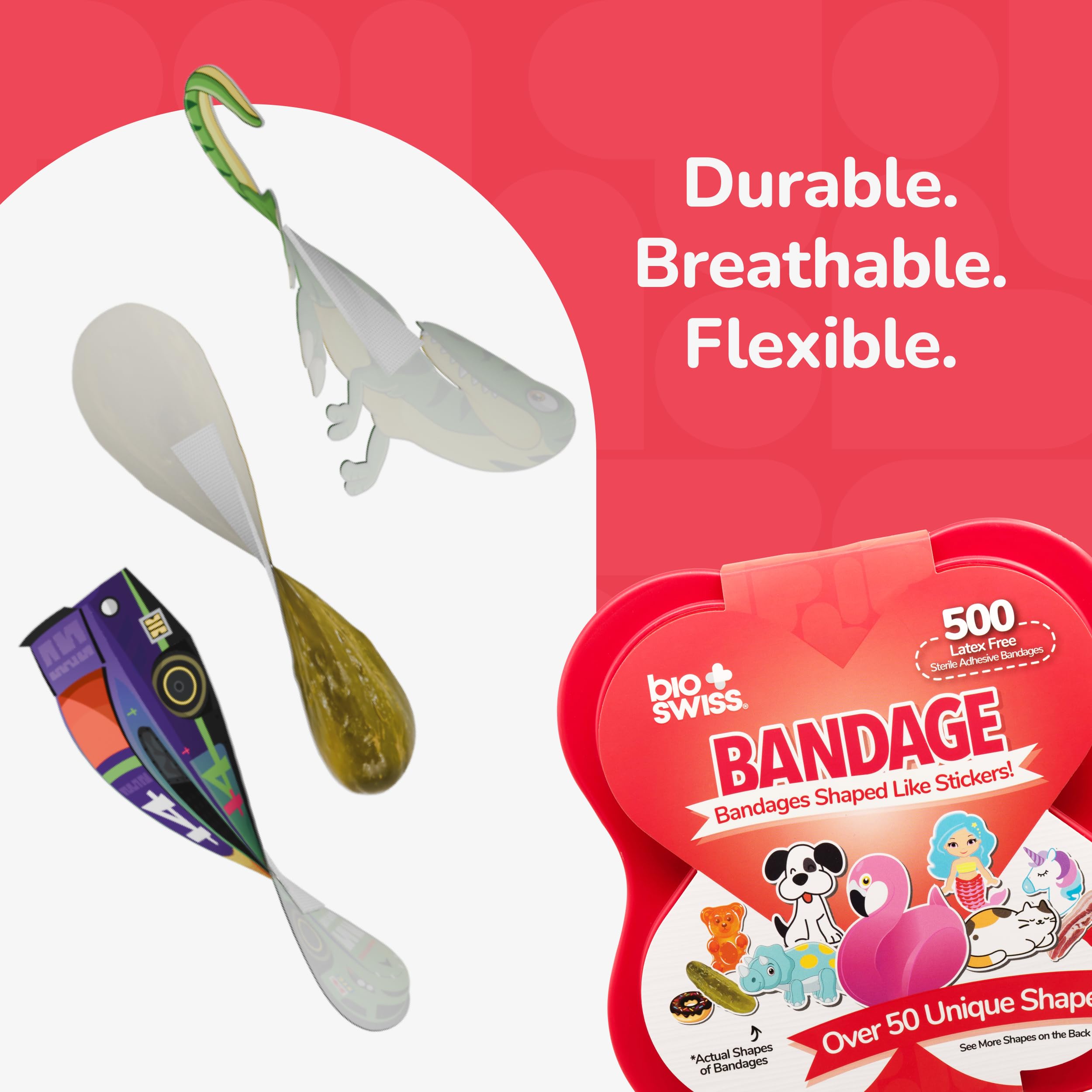 BioSwiss donut bandages bring cheerful resilience to everyday scrapes and injections