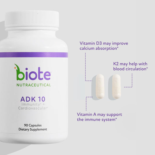 Biote ADK 10 capsules closeup for bone health insights