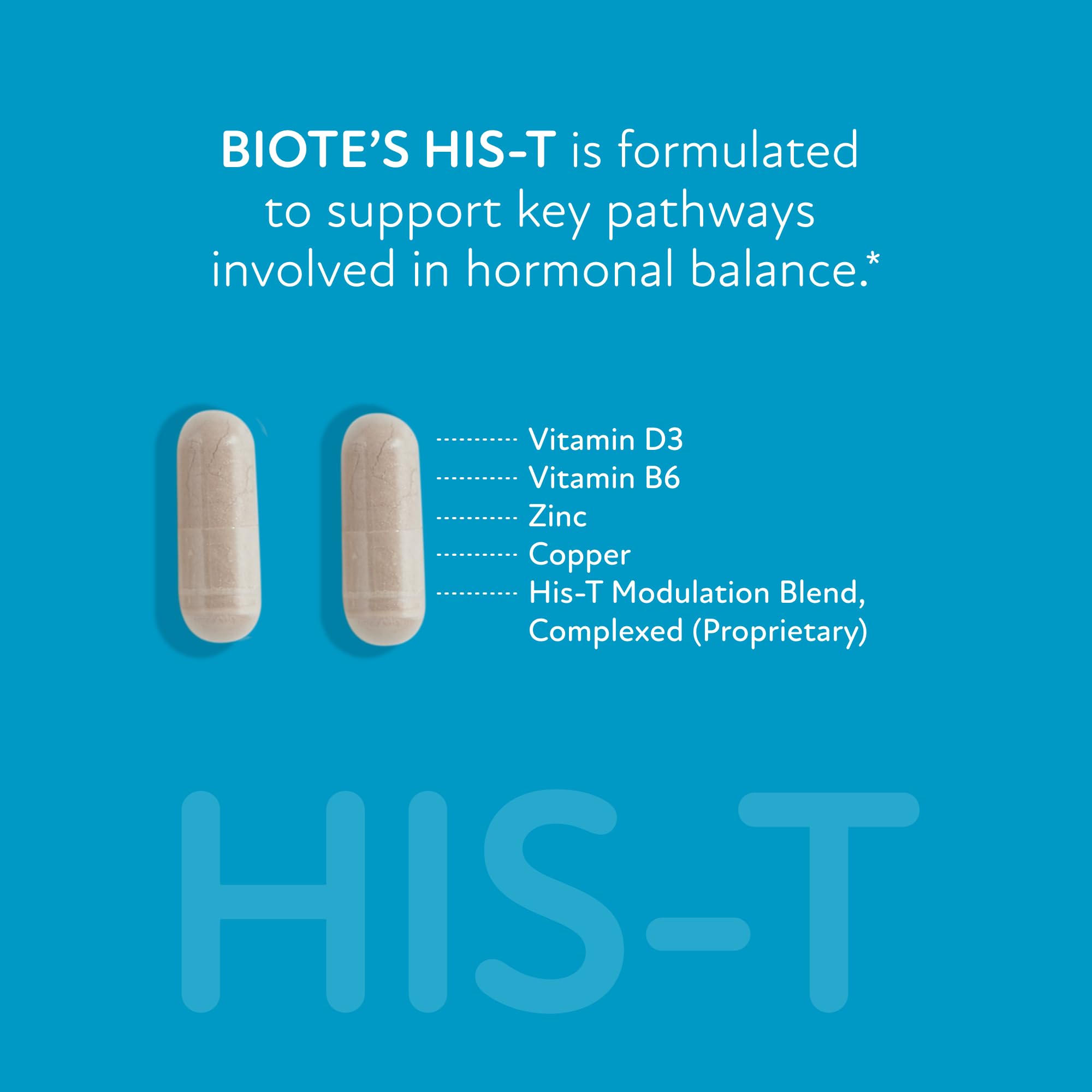 Biote HIS-T capsules close-up on clean surface