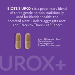 Biote Urox+ capsule pouring into hand for daily use