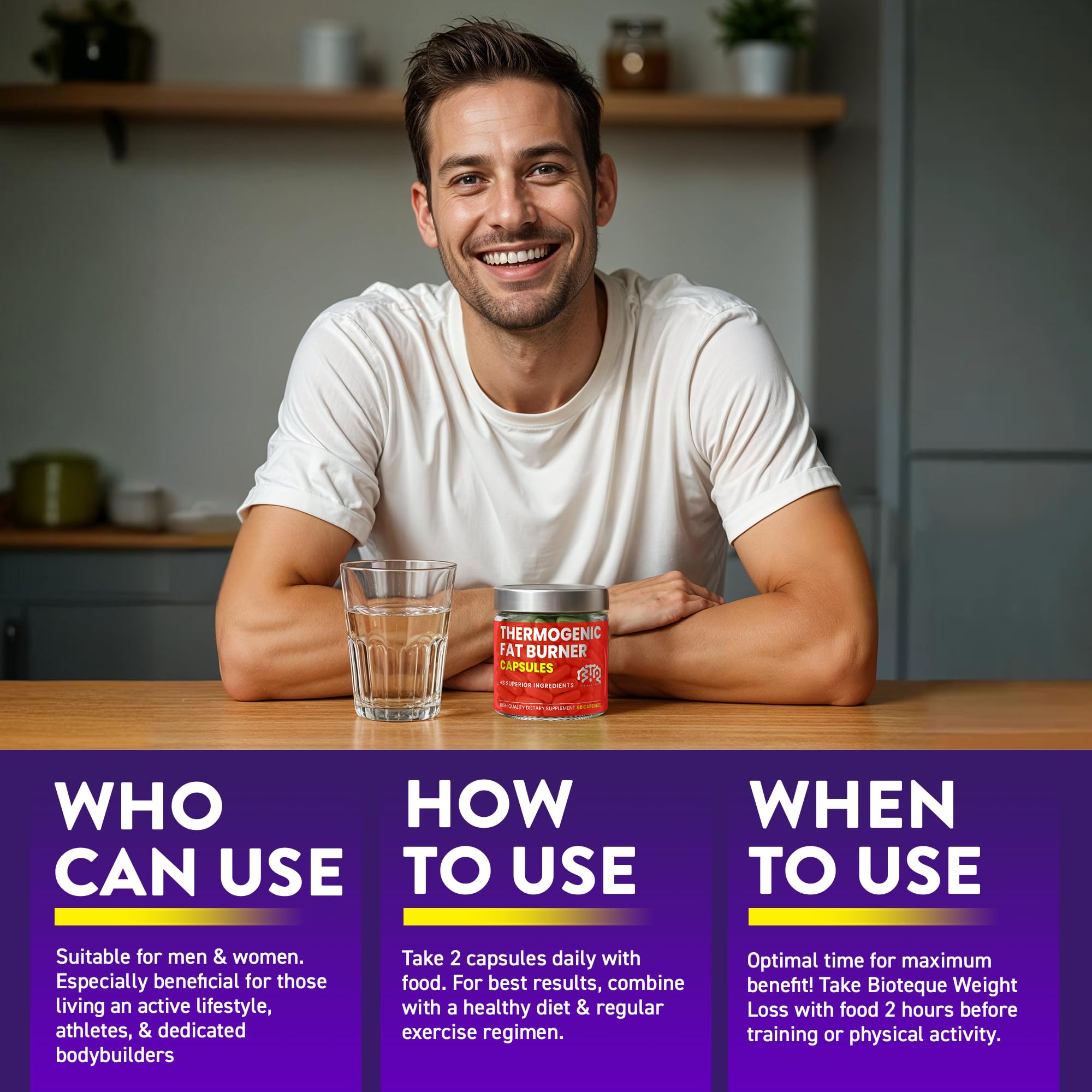 BIOTEQUELAB energy-boost capsule on clean background