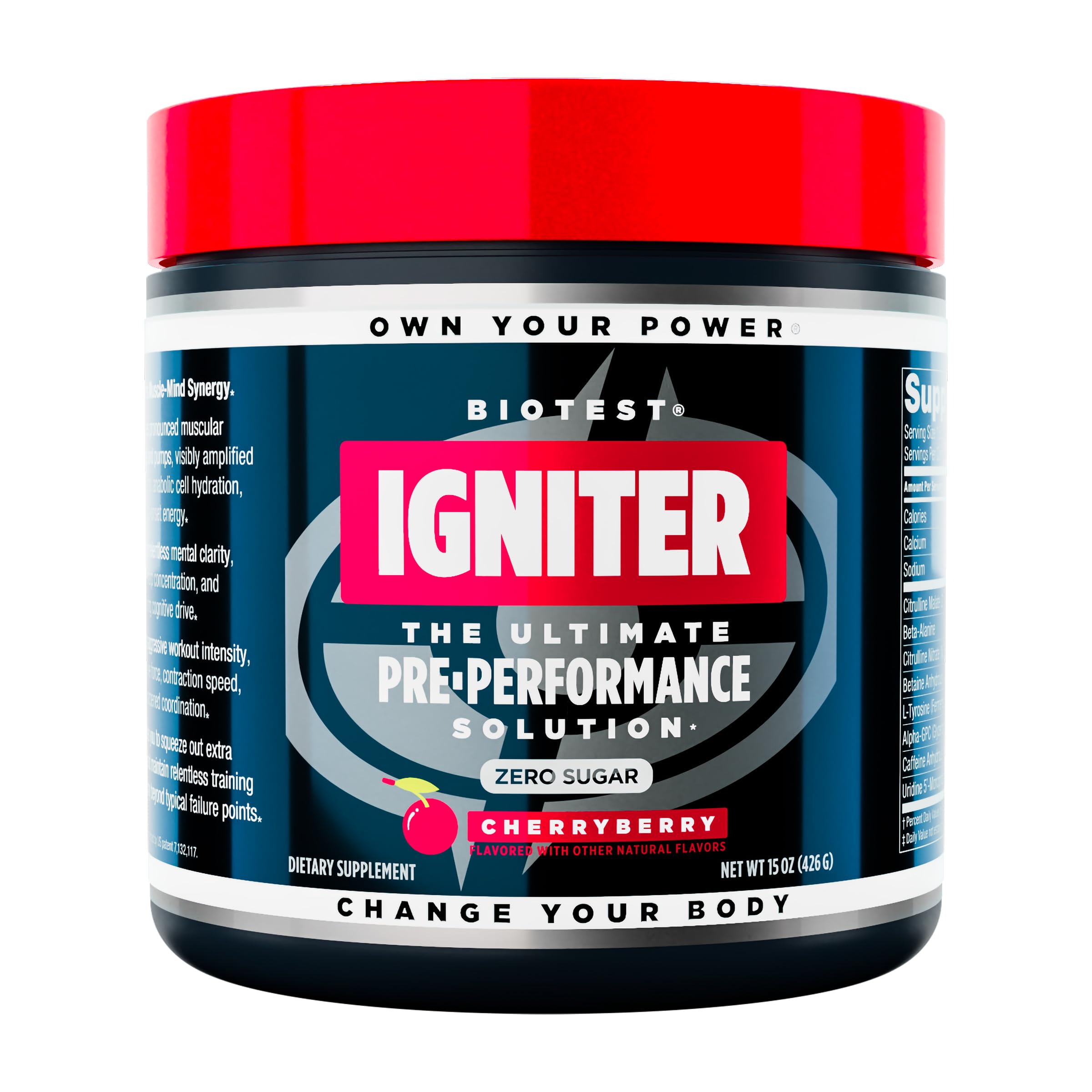 Biotest Igniter Motivation Switch bottle for daily focus and energy