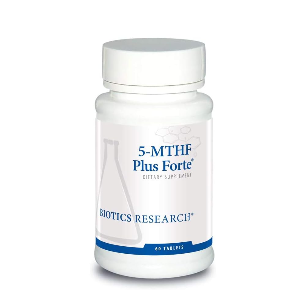 Biotics Research 5-MTHF Plus Forte bottle shows mood support and relaxation potential