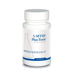 Biotics Research 5-MTHF Plus Forte bottle shows mood support and relaxation potential