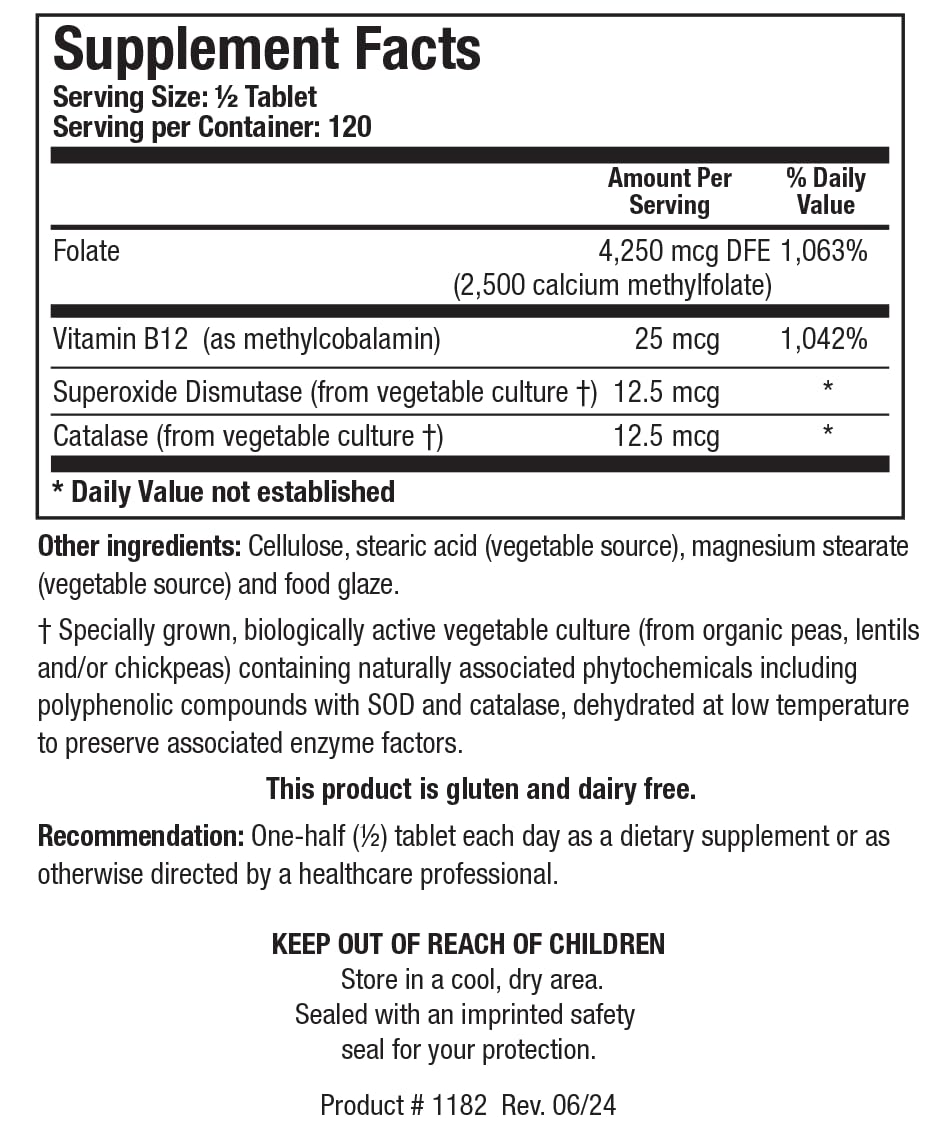 Biotics Research 5-MTHF Plus Forte capsules suggesting serotonin production and sleep support