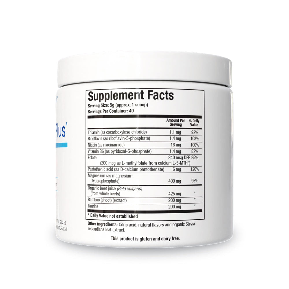 Acti-Mag Plus powder scoop showing convenient serving measurement.
