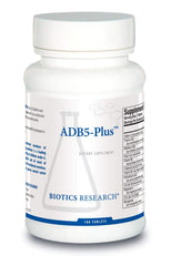 BIOTICS RESEARCH ADB5-Plus bottle-front showing product packaging and branding.