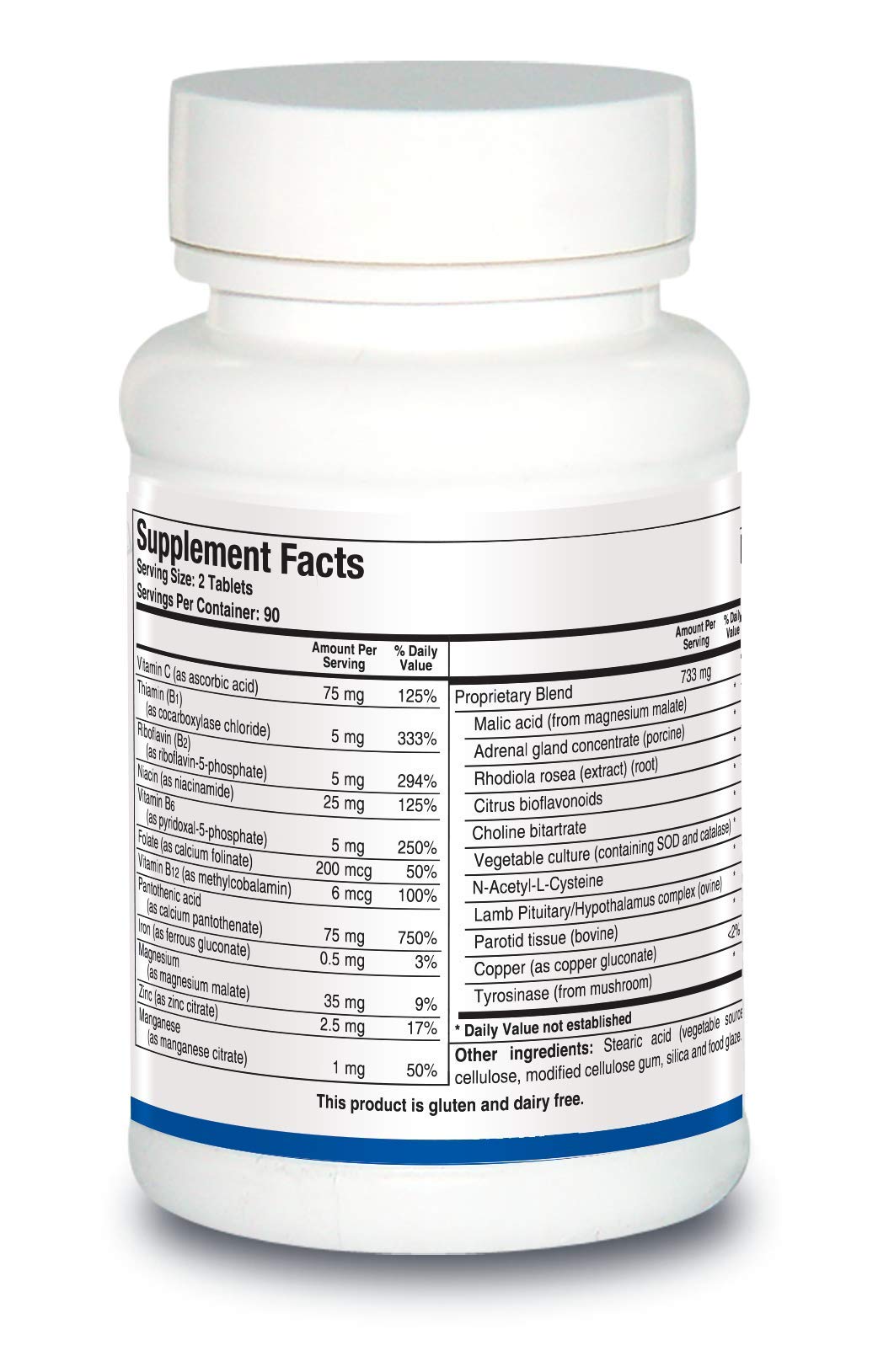 BIOTICS RESEARCH ADB5-Plus bottle-pour capturing a clean dispensing action.