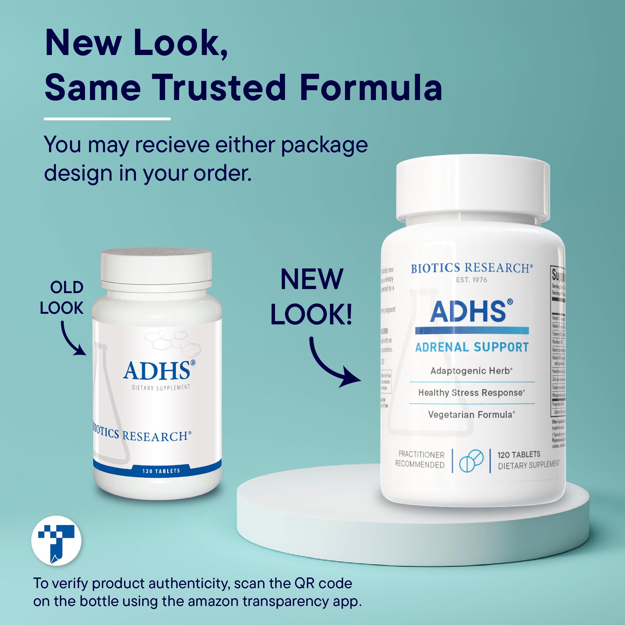 Biotics Research ADHS USA-made facility seal indicating quality.