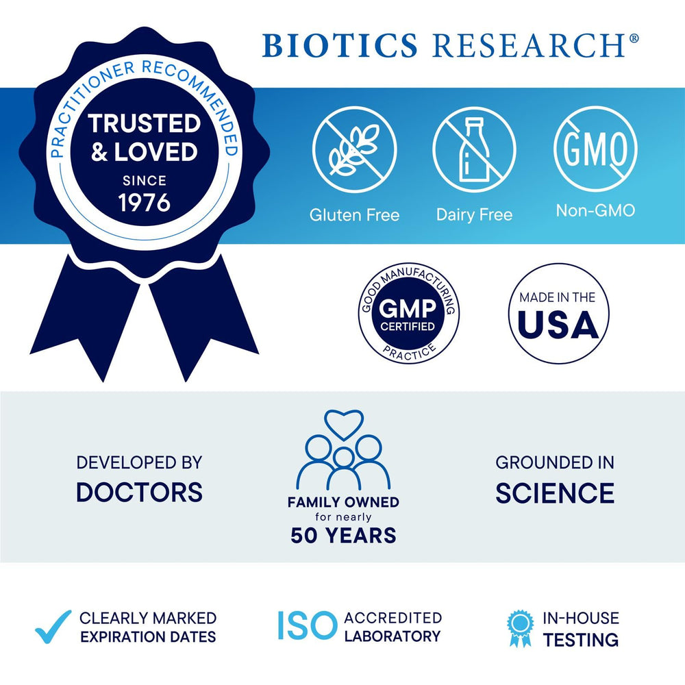 Biotics Research Alpha Theta Ultra PM L ingredient panel showing GABA-supporting botanicals.