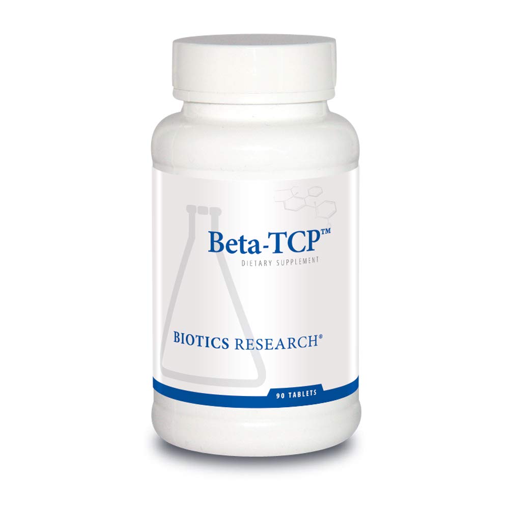 Biotics Research Beta TCP bottle closeup for bile support and digestion