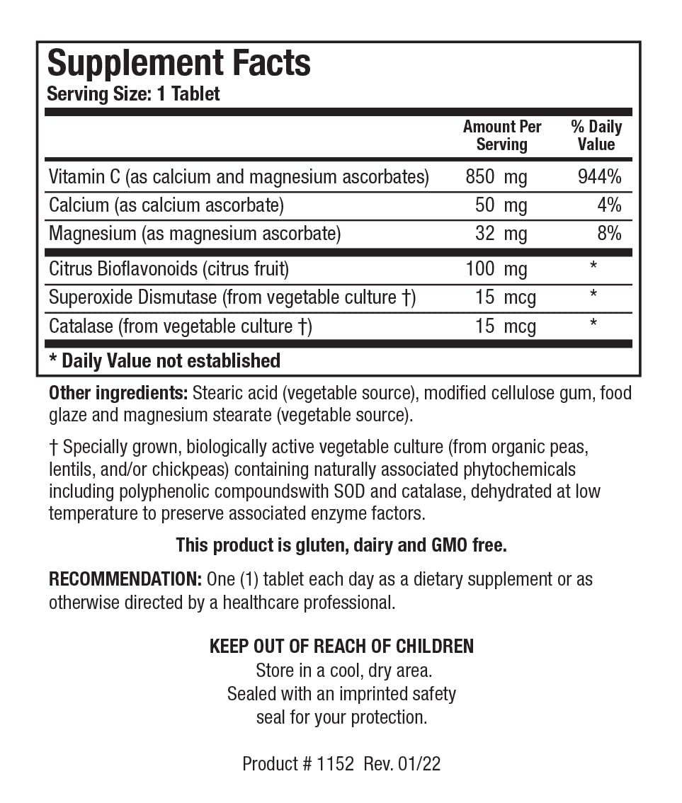 Biotics Research Bio C Plus 1000 bottle label showing citrus bioflavonoids for absorption