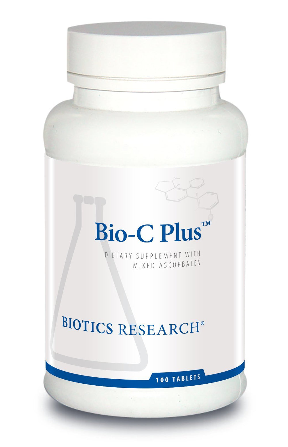 Biotics Research Bio C Plus bottle front view highlighting supplement features