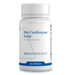 Biotics Research Bio Cardiozyme Forte bottle front showing broad cardiovascular support