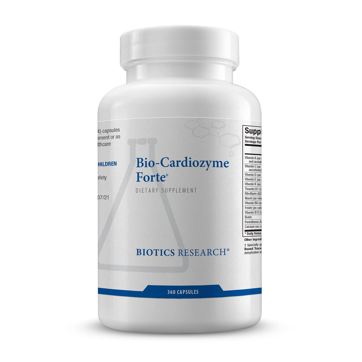 Biotics Research Bio Cardiozyme Forte bottle for daily cardiovascular support