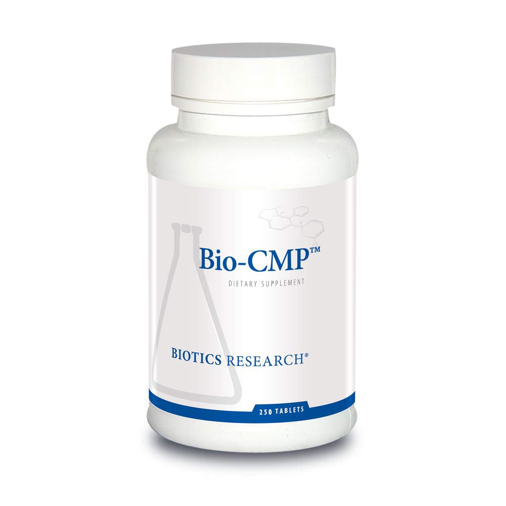 Biotics Research Bio CMP bottle with tablets supports electrolyte balance and muscle comfort.