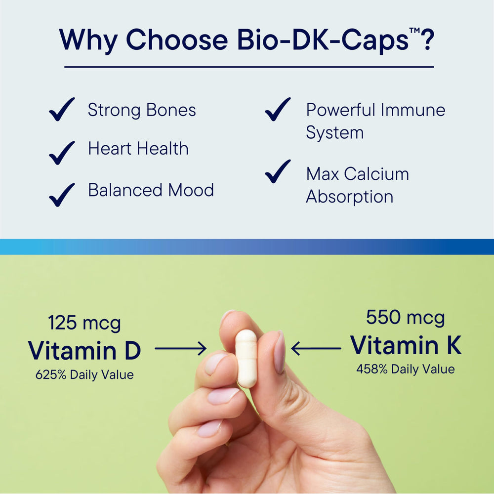BIOTICS RESEARCH Bio-DK Caps bottle on shelf emphasizes USA-made quality