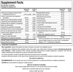 Bio-Immunozyme Forte label closeup with echinacea for immune support