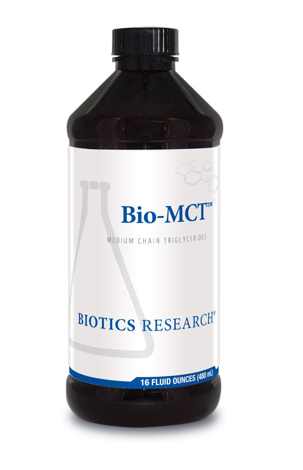 Biotics Research Bio-MCT Brain Fuel bottle for daily energy support.