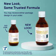 Biomega-3 Liquid lab testing scene emphasizes safety and quality.