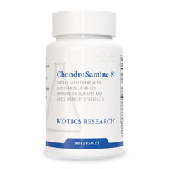 Biotics Research ChondroSamine-S bottle front view supports joint comfort.