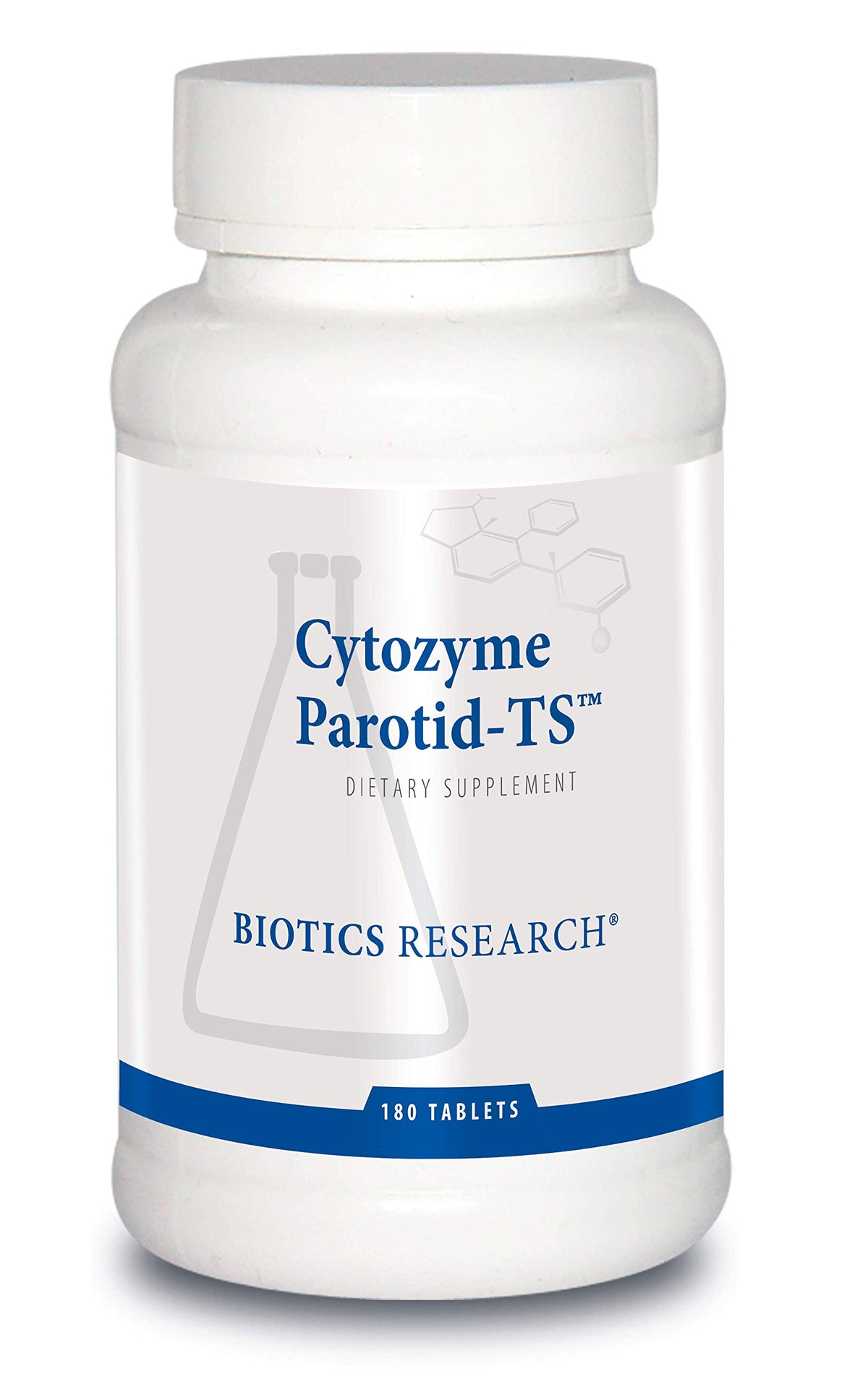 BIOTICS RESEARCH Cytozyme Parotid TS bottle supports digestive enzyme activity.