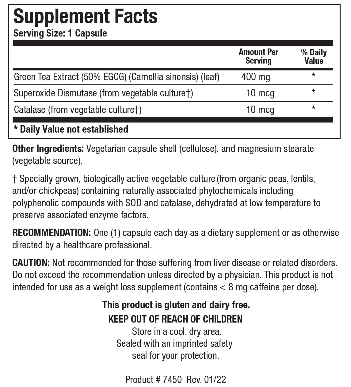 Biotics Research EGCG 200 mg capsules for convenient daily antioxidant intake.