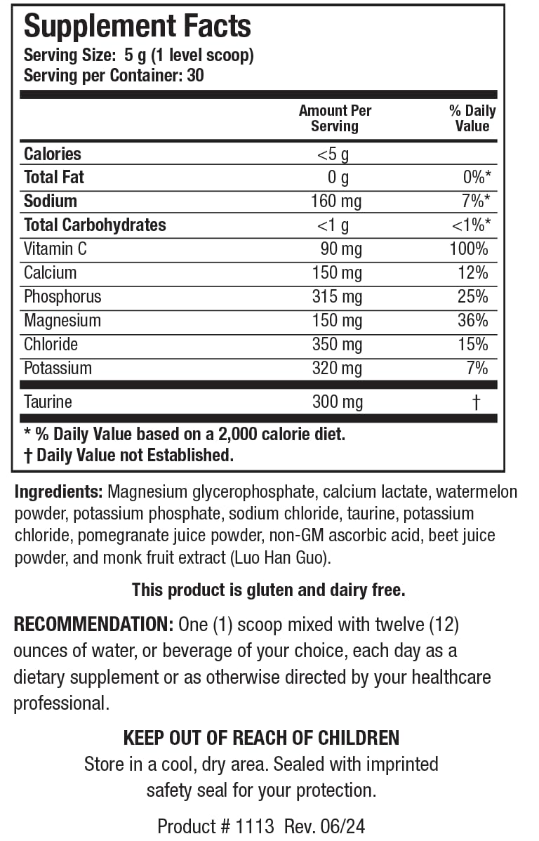 Scoop of Electrolyte Forte powder ready for easy mixing during workouts.